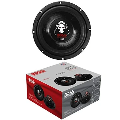 Immagine di 1 subwoofer compatibile con BOSS AUDIO SYSTEMS P80DVC da 20,00 cm 200 mm 8&quot; doppia bobina 4+4 ohm 500 watt rms 1000 max 88 db spl auto, pezzo