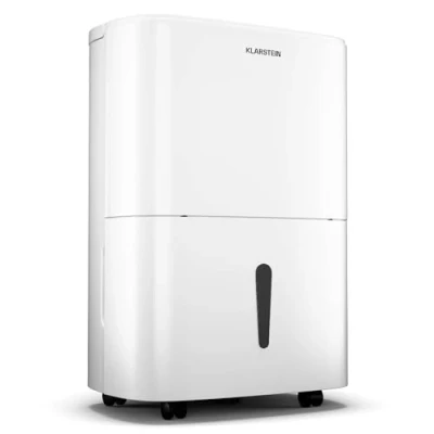 Immagine di Klarstein DryFy 20L Deumidificatore, 400W, 20L/g, Serbatoio da 5L, Silenzioso: 46dB, Timer 24 ore, Auto Riavvio, Modalità Asciugatura, per Casa, Bagno, Camera Letto, Bianco