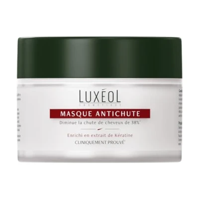Immagine di LUXÉOL Maschera per capelli anti urto Volume e lucentezza Riduce la caduta dei Cura arricchita con estratto di cheratina Made in Europe 200 ml