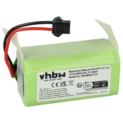 Immagine di vhbw 1x batteria compatibile con Eufy RoboVac G30 Edge, 35 C, G10 Hybrid, G30, G20, G15, G20 Hybrid home cleaner (2600mAh, 14,8V, Li Ion)