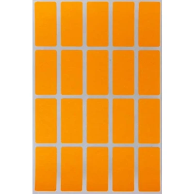 Immagine di Royal Green Adesivi Rettangolari Colore Arancione Fluorescente 40 MM X 19 Etichette Adesive Multiuso (4 CM 1,9 CM) per Bambini, Scuola, Ufficio, Archivio E Documenti Confezione Da 300 Pezzi