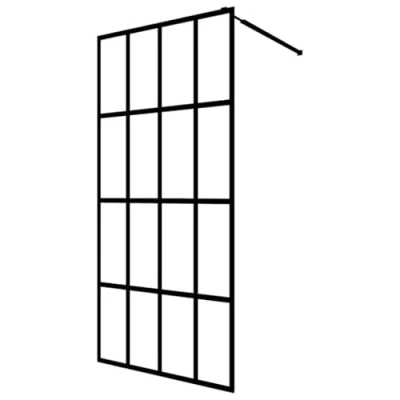 Immagine di vidaXL Cabina Doccia con Vetro Temperato Trasparente Anta Box Struttura Schermo Chiusura Vasca Sanitari Accessori Elementi Bagno Pannello 90x195 cm