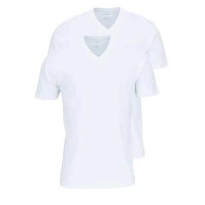 Immagine di OLYMP Maglietta con scollo a V, confezione da 2 pezzi, colore: bianco medium