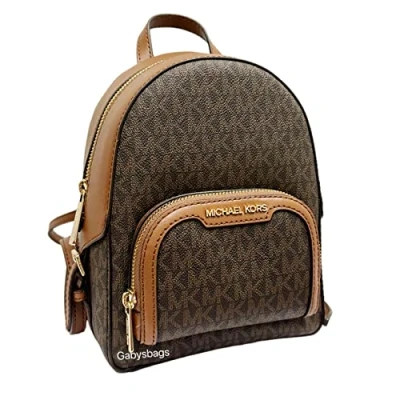 Immagine di Michael Kors Jaycee XS Mini Zaino convertibile MK Signature Crossbody, Marrone, Mini,