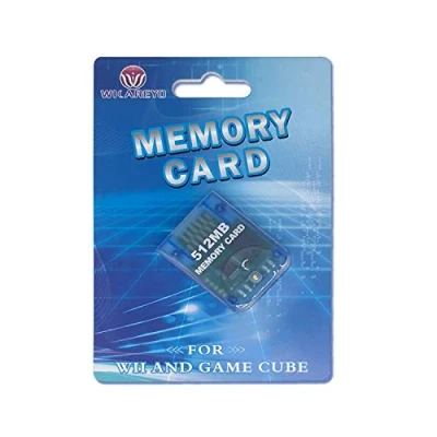 Immagine di WiCareYo 512 MB di scheda memoria per console GameCube o Wii (blu chiaro)