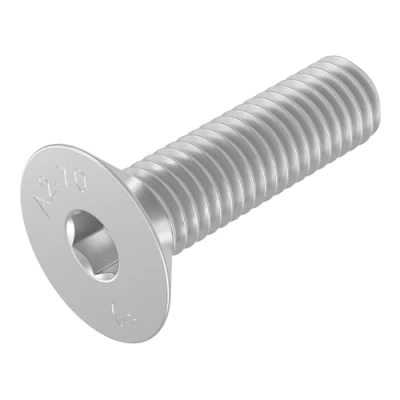 Immagine di Vite a testa svasata SECCARO M12 x 45 mm, acciaio inox V2A VA A2, DIN 7991 / ISO 10642, esagono incassato, 20 pezzi