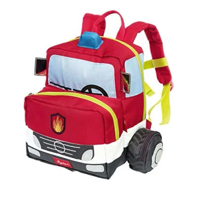 Immagine di Sigikid Rucksack, Traktor, Zaino Unisex Bambini e Ragazzi, Rosso/Camion dei Pompieri, 25x28x18 cm