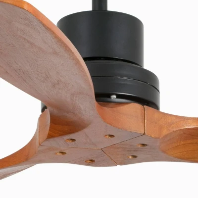 Immagine di Faro Mini Lantau Piccolo Ventilatore da Soffitto Nero Opaco Con Motore DC, 6 Velocità