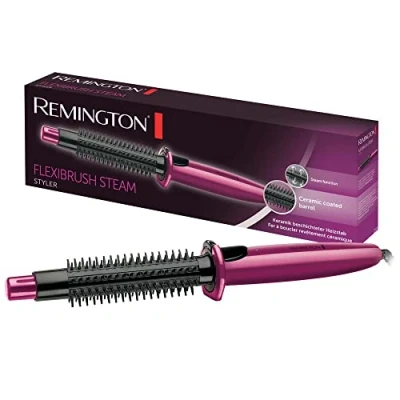 Immagine di Remington Spazzola Lisciante per Capelli, a Vapore, Liscia e Dona Volume, Riscaldata, Rivestimento in Ceramica, Riscaldamento Rapido 60 sec, CB4N