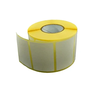 Immagine di Netuno 1 rotolo etichette termoadesive 60 x 40 mm anima interna 1000 pezzi termodirette logistiche permanenti codice a barre adesive universali bianche imballaggi magazzino
