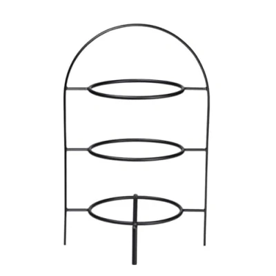 Immagine di ASA Selection Afternoon Tea Stand / Serving Tower A Table Black ø 21 cm 3 Layered