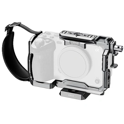 Immagine di SIRUI FX3/FX30, gabbia per fotocamera, con morsetto cavo HDMI, fori filettati da 1/4&quot; 20, di registrazione 3/8&quot; 16, binario NATO, compatibile Sony FX3/FX30 originale XLR (grigio)