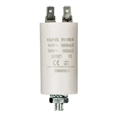 Immagine di Condensatore per motore elettrico 4,5 µF UF +/ 5% 450 V a terminali standard EN60252 1