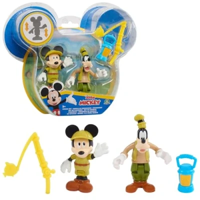 Immagine di MICKEY&amp;MINNIE Topolino, 2 statuine articolate da 7,5 cm con accessori, diversi modelli disponibili, giocattolo per bambini dai 3 anni in su, Mcc04