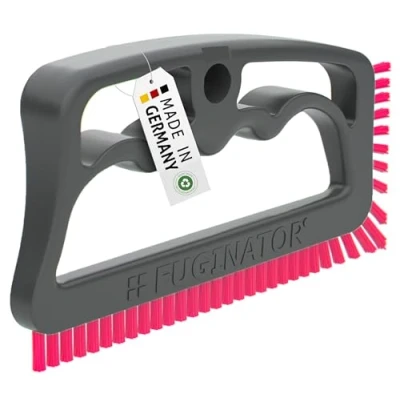 Immagine di FUGINATOR Spazzola per fughe grigio/rosa la Pulizia delle in bagni, toilette, cucine ecc. di piastrelle pareti e pavimenti maneggevole le