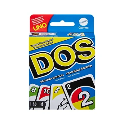 Immagine di Mattel Games gioco di carte UNO, seconda edizione con regole aggiornate, per tutta la famiglia, serate gioco, viaggi, campeggi e feste, giocattolo bambini, 7+ anni, HNN01