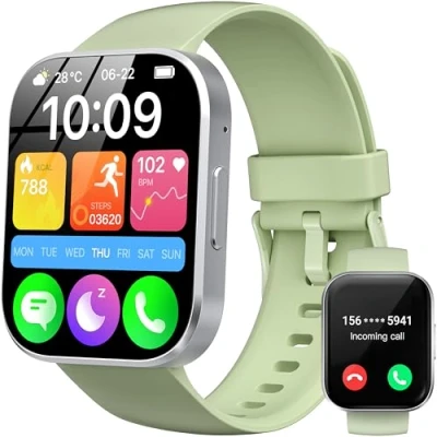 Immagine di OUKITEL Smartwatch Uomo Donna, 1.91&quot; Orologio con Effettua/Risposta Chiamate, 140+Modalità Sportive Impermeabile IP68, Smart Watch Monitoraggio del SpO2/Sonno/Contapassi per IOS/Android