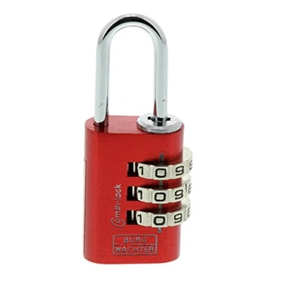 Immagine di Burg WÄCHTER lucchetto regolabile, 3,2 mm spessore staffa, 3 zahlenrollen, Combi 88 20 F SB, colori assortiti