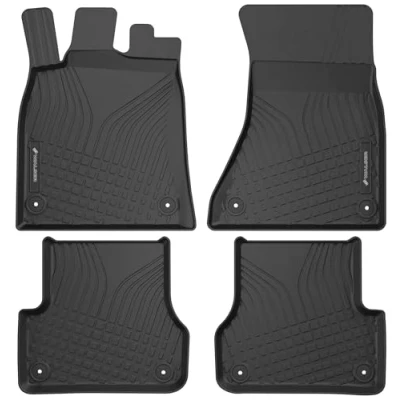 Immagine di WALSER tappetini premium per auto compatibili con Audi A6 C7/Allroad C7/Avant C7 2011 2018, in gomma 100% su misura made EU, robusti