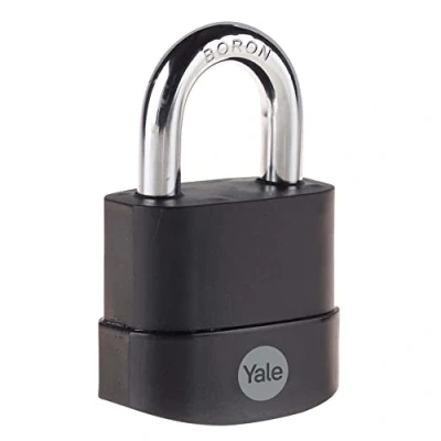 Immagine di Yale Lucchetto di massima sicurezza resistente agli agenti atmosferici Y227B/55/126/1 corpo 55mm, arco in acciao al boro, 3 chiavi