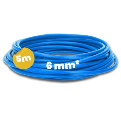 Immagine di Kalitec cavo di cablaggio flessibile H07V K 6 mm², 5 m, flessibile, mm2, a filo singolo, per armadio elettrico, commutazione