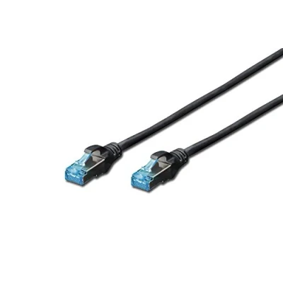 Immagine di Digitus DK 1532 005/BL RJ45 cavo di rete, patch CAT 5e SF/UTP 0.50 m Nero coppie intrecciate 1 pz.