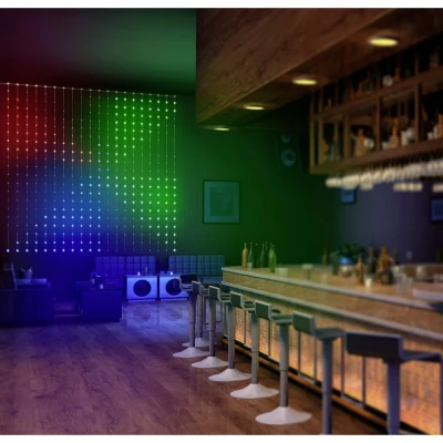 Immagine di Sygonix Tenda luminosa interno 230 V/50 Hz 400 RGB controllabile da app., con cambiacolore, dimmerabili, sfarfallio, Temporizzate