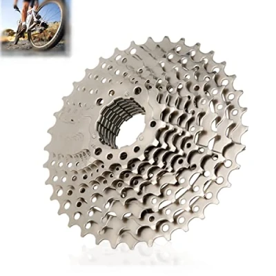 Immagine di Vbestlife ZTTO 10 Velocit¨¤ 11 36 T Volano Bici in Acciaio Argento Ruota Libera Cassetta Pignone Bicicletta SLX Accessorio