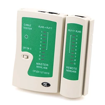 Immagine di js 468 B, N) tester per cavi di rete LAN RJ45 RJ11 Cat5 Ethernet Line Tool multi funzionale UTP NETWORK cable test Equipment