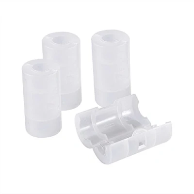 Immagine di Zerone 4pcs AA a C Dimensione Cell Battery Conversion Adapter Holder Switcher Converter Cases Box Bianco