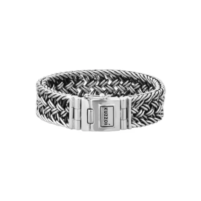 Immagine di kuzzoi 335104 Bracciale da uomo in argento Sterling 925 massiccio, larghezza 20 mm e Argento, cod. 023