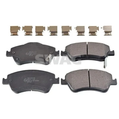 Immagine di SWAG 33 10 6463 Kit pastiglie freno Assale anteriore con segnalatore acustico usura materiale di montaggio TOYOTA: Auris Hatchback