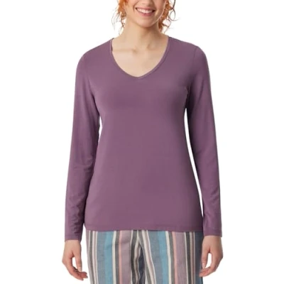 Immagine di Schiesser Camicia da Notte a Maniche Lunghe Modal Mix + Relax, Malve_182101, 50 Donna