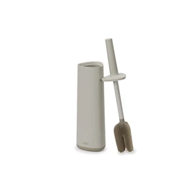 Immagine di Joseph Flex Portascopino Igienico Bagno Spazzola WC, testa sostituibile, Antigoccia, Anti Intasamento, tripla azione a 360 gradi, Beige
