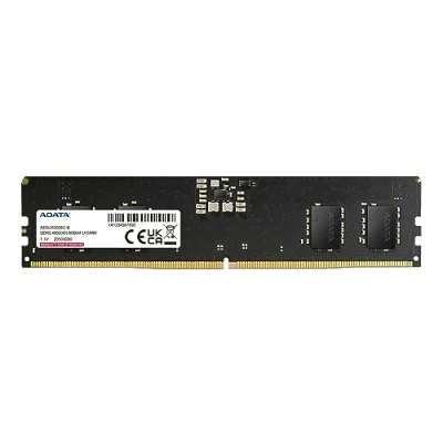 Immagine di ADATA AD5U48008G S, Premier, 8 GB, DDR5, 4800 MHz (PC5 38400), CL40, 1,1 V, ECC, memoria DIMM, Nero