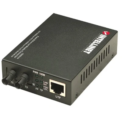 Immagine di Intellinet 506519 convertitore multimediale di rete 100 Mbit/s 1310 nm Modalità multipla Nero