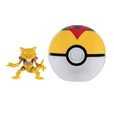 Immagine di Pokémon Clip &#039;N&#039; Go Abra and Level Ball Include personaggio da battaglia 5,1 cm e accessorio per livella