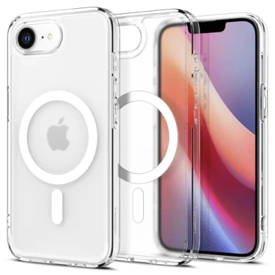 Immagine di Spigen Cover per iPhone 16e, Ultra Hybrid MagFit, Compatibile con Accessori MagSafe Frost White