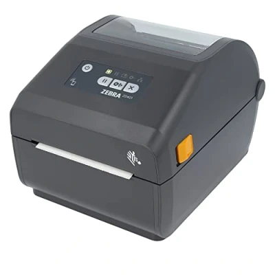 Immagine di ZEBRA ZD421d Stampante con bordo a strappo 203 DPI Termodiretta Larghezza di stampa massima 104 mm, BTLE, USB, interfaccia host USB (ZD4A042 D0EM00EZ), grigio (scuro)
