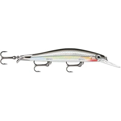 Immagine di Rapala Esca da Pesca Artificiale Spinning RipStop Deep di Simulazione per in Acqua Dolce e Profonda con Doppio Labbro Prof. Nuoto 2.4 2.9m 12cm/15g Prodotta Estonia Silver