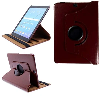 Immagine di COOVY® 2.0 Custodia per Samsung Galaxy Tab S2 9.7 SM T810 T813 T815 T819 SMART 360 GRADI DI ROTAZIONE COVER SUPPORTO PROTEZIONE CASE Auto Sveglia/Sonno marrone