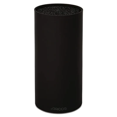 Immagine di ARCOS Taco Rotondo Protettore per Coltelli fino a 20 centimetri Blocco di Design Elegante Fabbricato in Gomillimetria Termoplastica 110 x 225 millimetri Colore Nero
