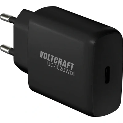 Immagine di VOLTCRAFT UC 1C20W01 Caricatore USB 20 W Ambiente interno Corrente di uscita max. 3 A 1x C ® Num. uscite: 1 x GaN