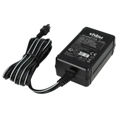 Immagine di vhbw 1x alimentatore compatibile con Sony Handycam DCR HC39E, HC40, HC36E, HC40E, HC35E, HC37E fotocamera, fotocamera digitale, 2m