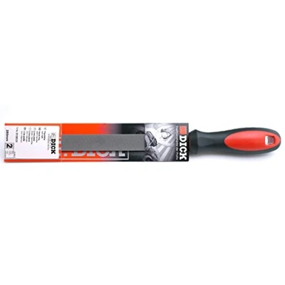 Immagine di Dick 3312252 2K Lima piatta taglio 2 con manico bicomponente Lunghezza di 250 mm 1 pz.