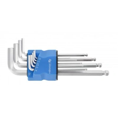 Immagine di Hogert Technik HT1W825 Serie di cacciaviti ad angolo 1.5, 2.0, 2.5, 3.0, 4.0, 5.0, 6.0, 8.0, 10.0 Acciaio per utensili 9