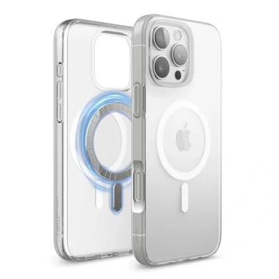 Immagine di elago Cover Magnetica Trasparente Ibrida Custodia Compatibile con iPhone 16 Pro Max 6.9 MagSafe, Tecnologia PC + TPU, Paraurti Antiurto (Clear)