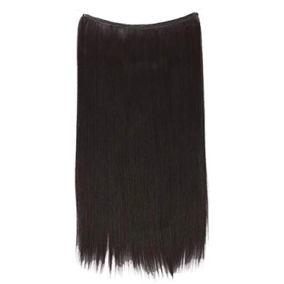 Immagine di CAISHA 50cm 1 Trama Extension Con Elastico Per Capelli Parrucchino Liscio Resistente Al Calore Marrone Nero E102