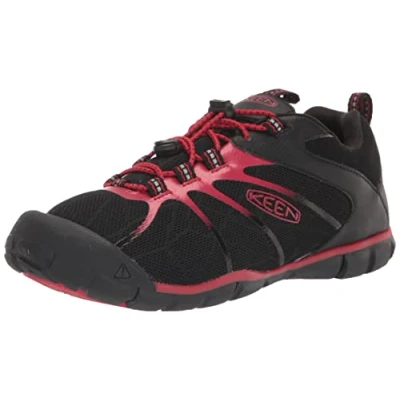 Immagine di Keen Chandler 2 CNX C Unisex Scarpa da hiking per bambini, Taglia: 24, Black/red carpet Finta pelle / tessuto