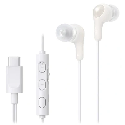 Immagine di JVC HA FR9UC W, Auricolari USB C™ Gumy Connect con telecomando pulsanti facili da premere e microfono on/off, Bianco